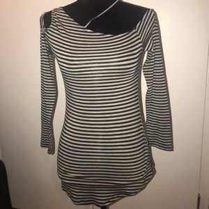 Off the shoulder striped Top